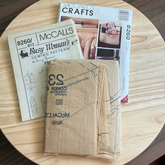 McCalls Crafts 8260 Sewing Pattern For Closet Organizers Over-Door Storage & Gar - Picture 4 of 4